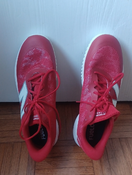 New Balance Fuel Cell  Red and White Athletic Shoes main image 4